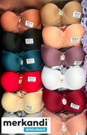 Venta al por mayor de sujetadores de mujer, de primera calidad, diversos colores.