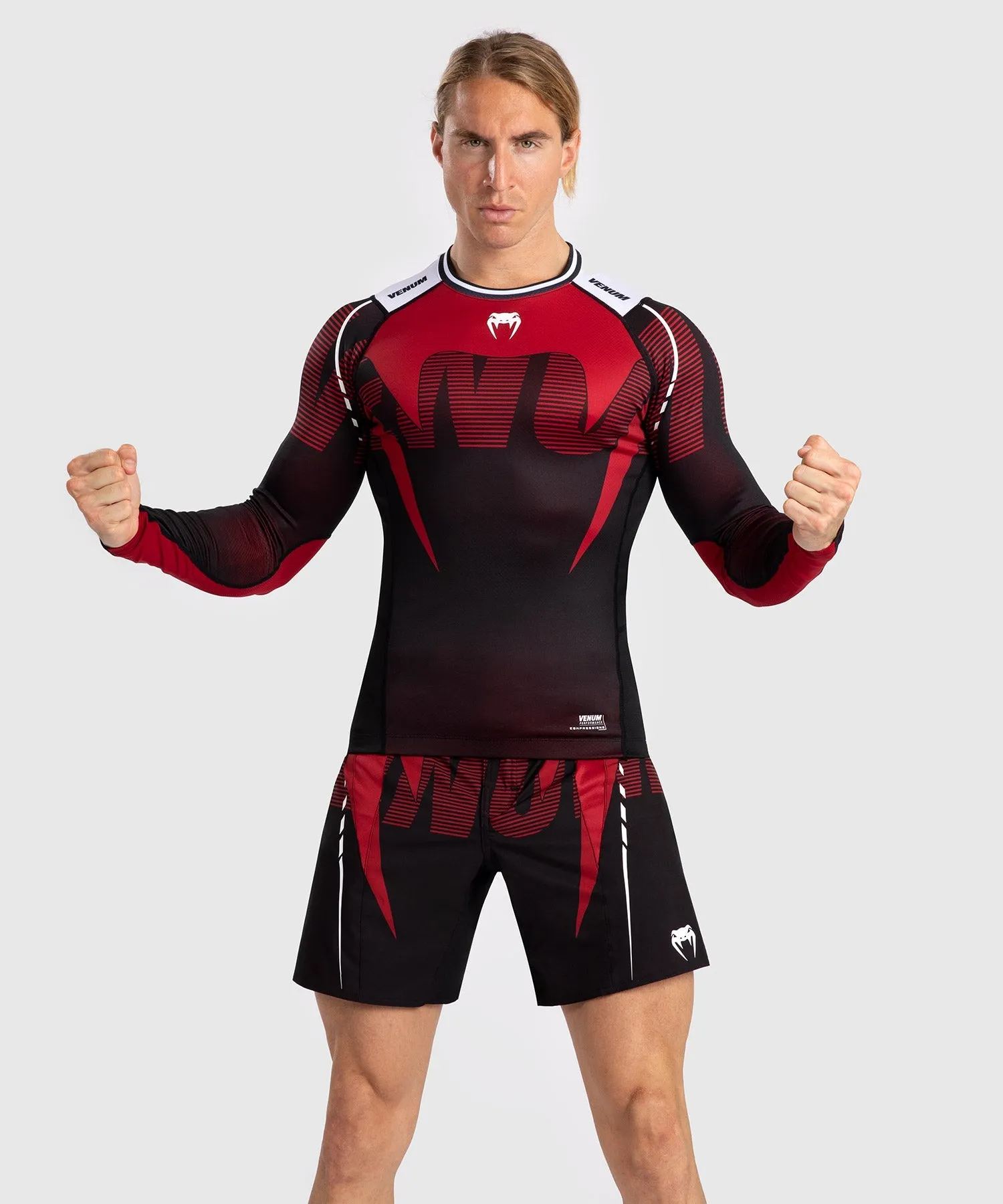VENUM ADRENALINE RASHGUARD DE MANGA LARGA PARA HOMBRE  RED