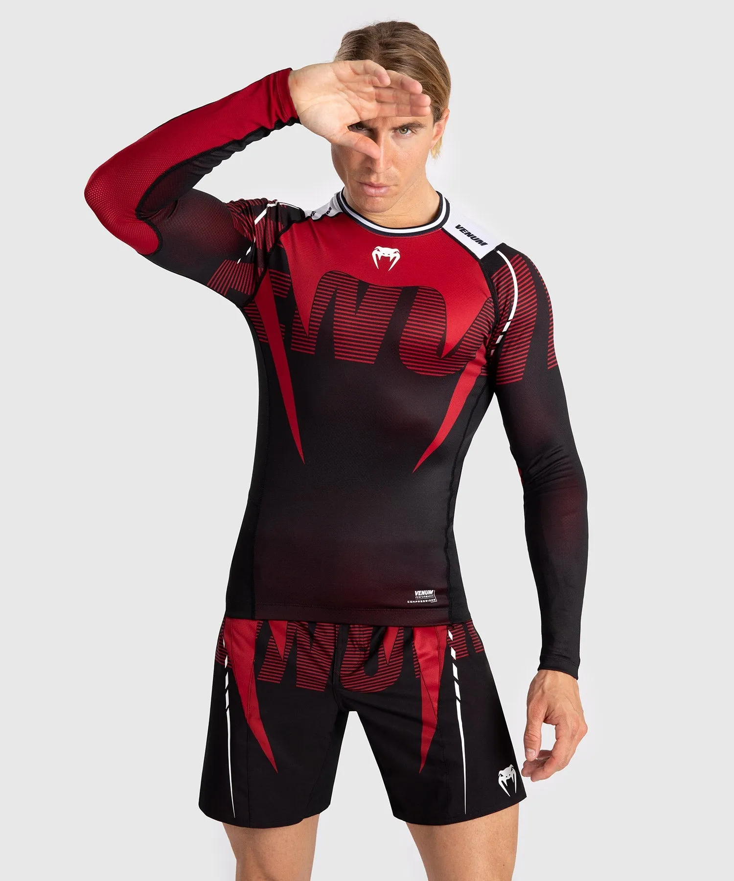 VENUM ADRENALINE RASHGUARD DE MANGA LARGA PARA HOMBRE  RED