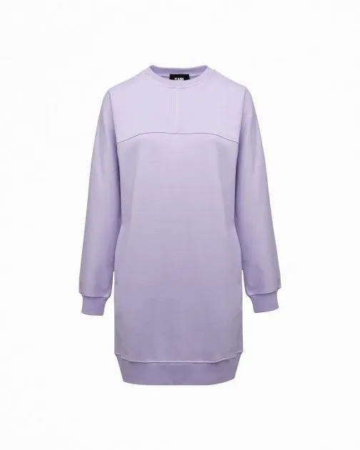 Vestido Karl Lagerfeld Big Logo Sweat Dress 230W1355 Lilás
