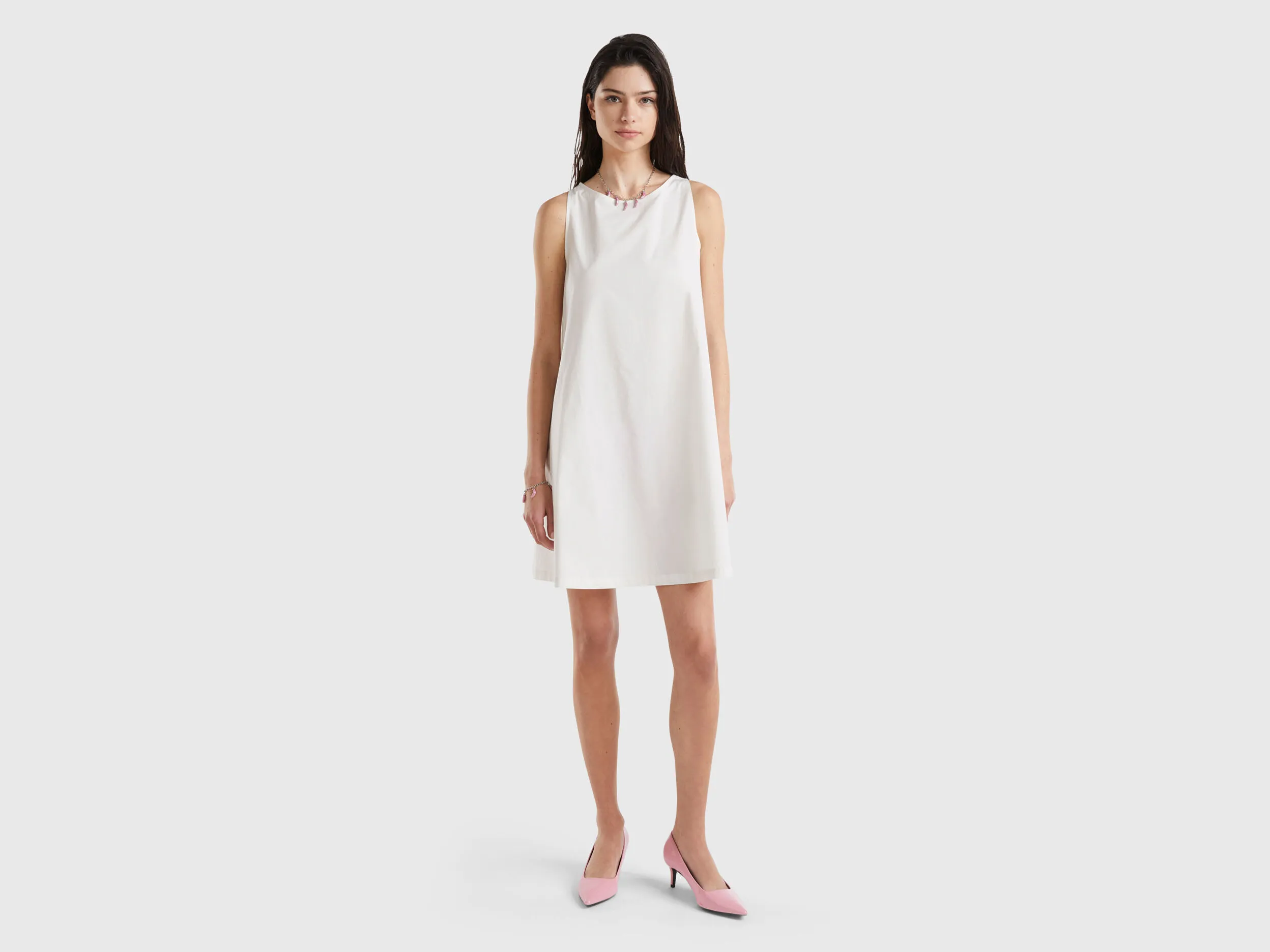 Vestido trapecio sin mangas