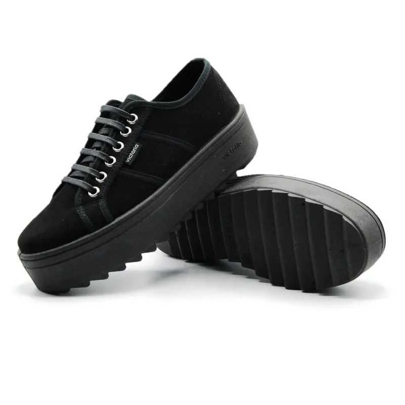VICTORIA 109310 Zapatilla plataforma sierra cordones mujer