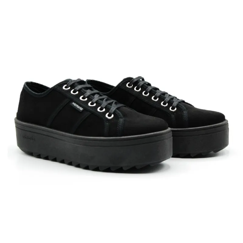 VICTORIA 109310 Zapatilla plataforma sierra cordones mujer