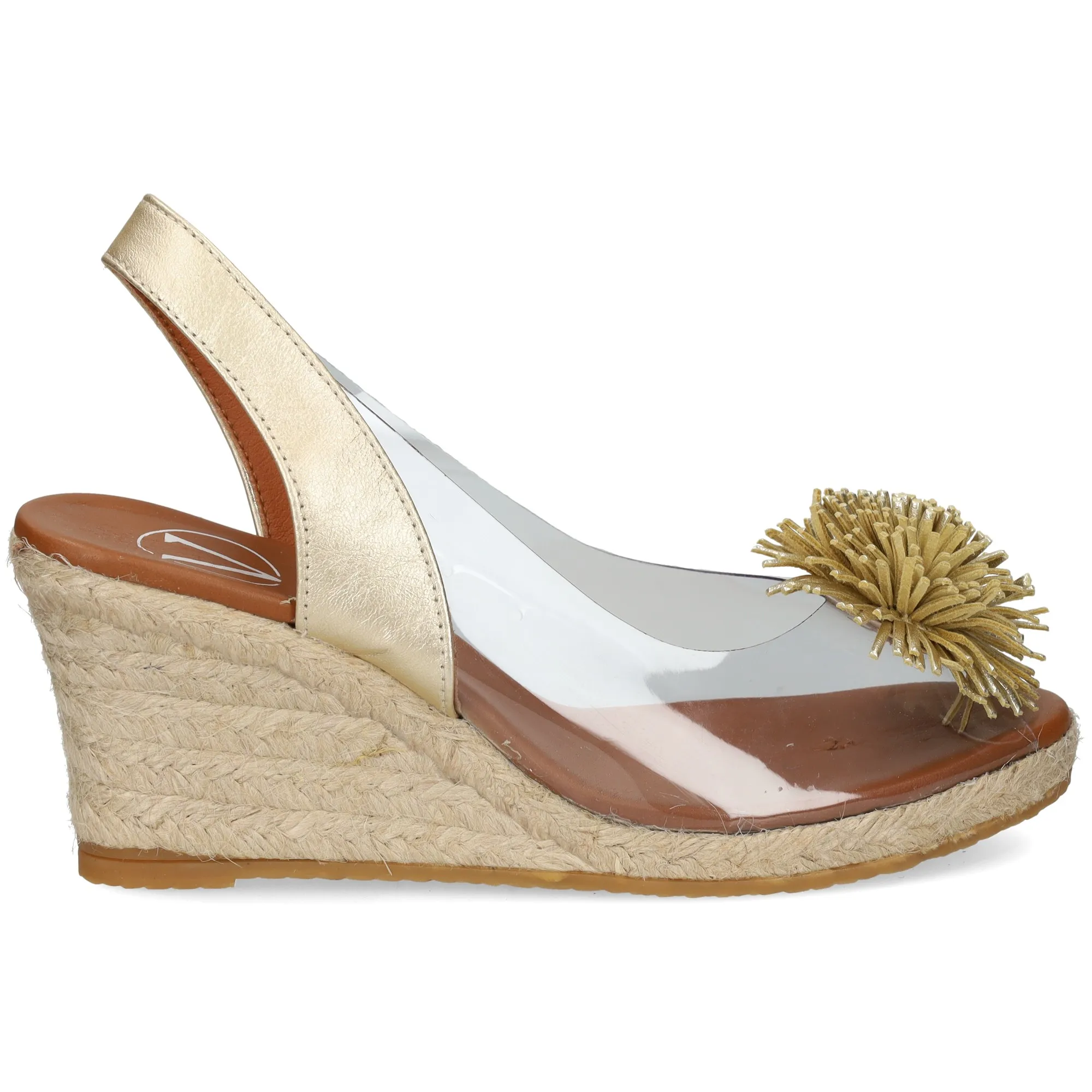 VIGUERA Zapatos cuña PLATINO