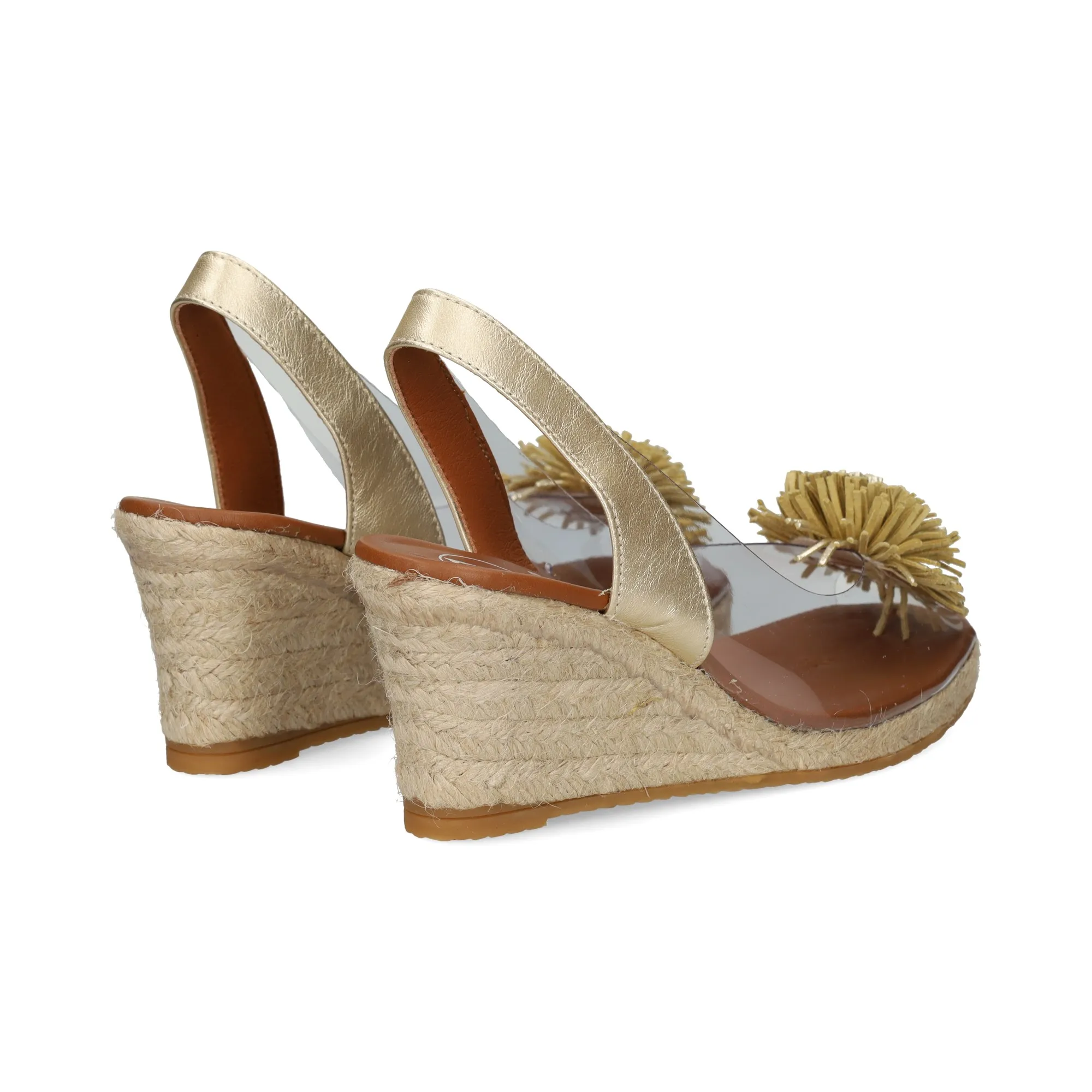 VIGUERA Zapatos cuña PLATINO