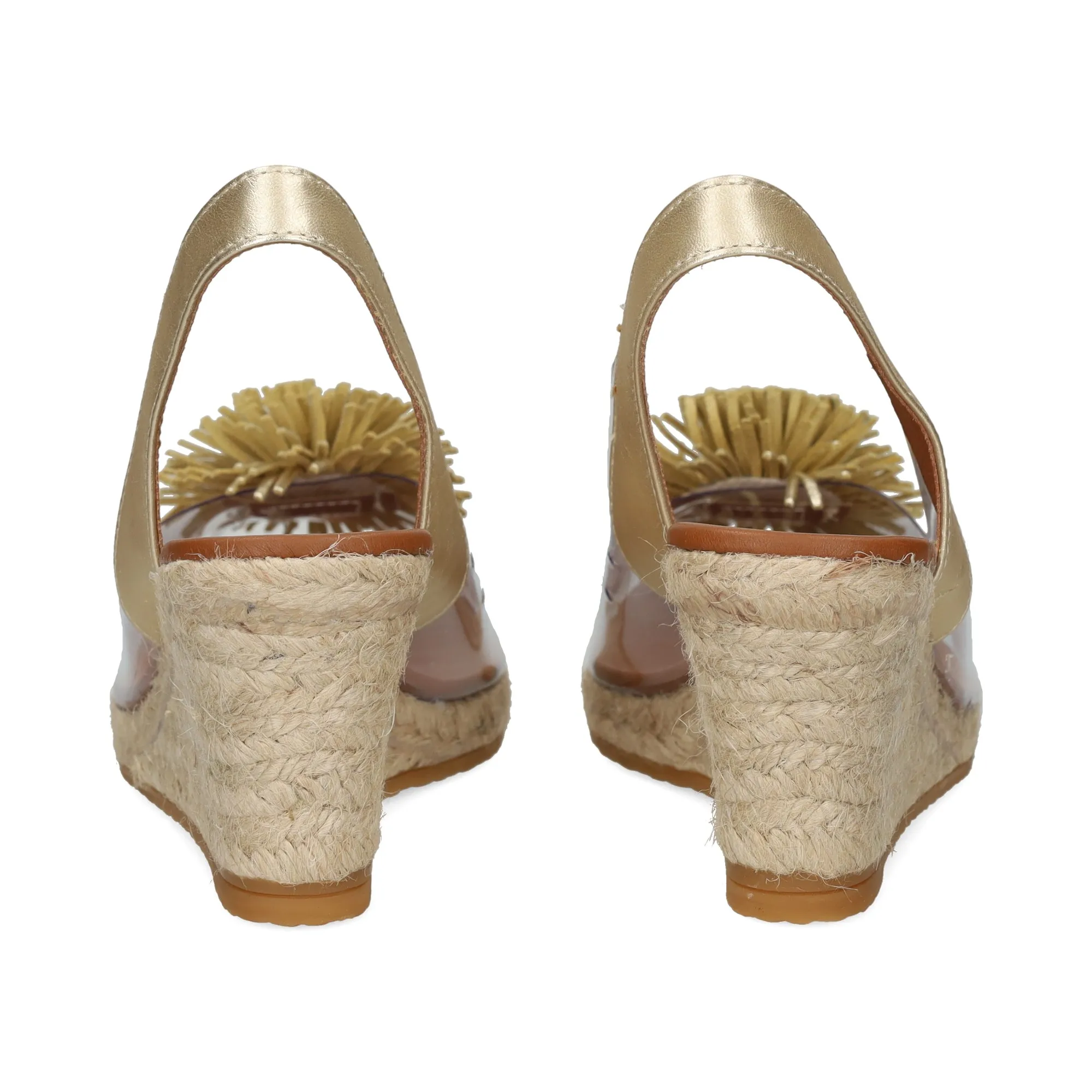 VIGUERA Zapatos cuña PLATINO