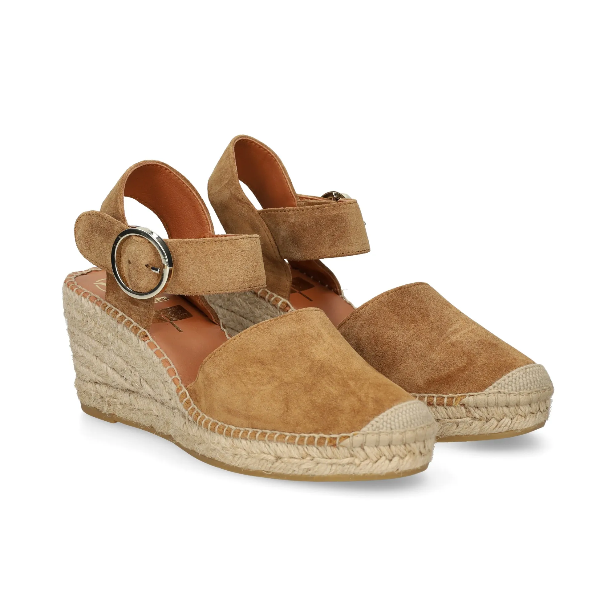 VIGUERA Zapatos cuña WHISKEY