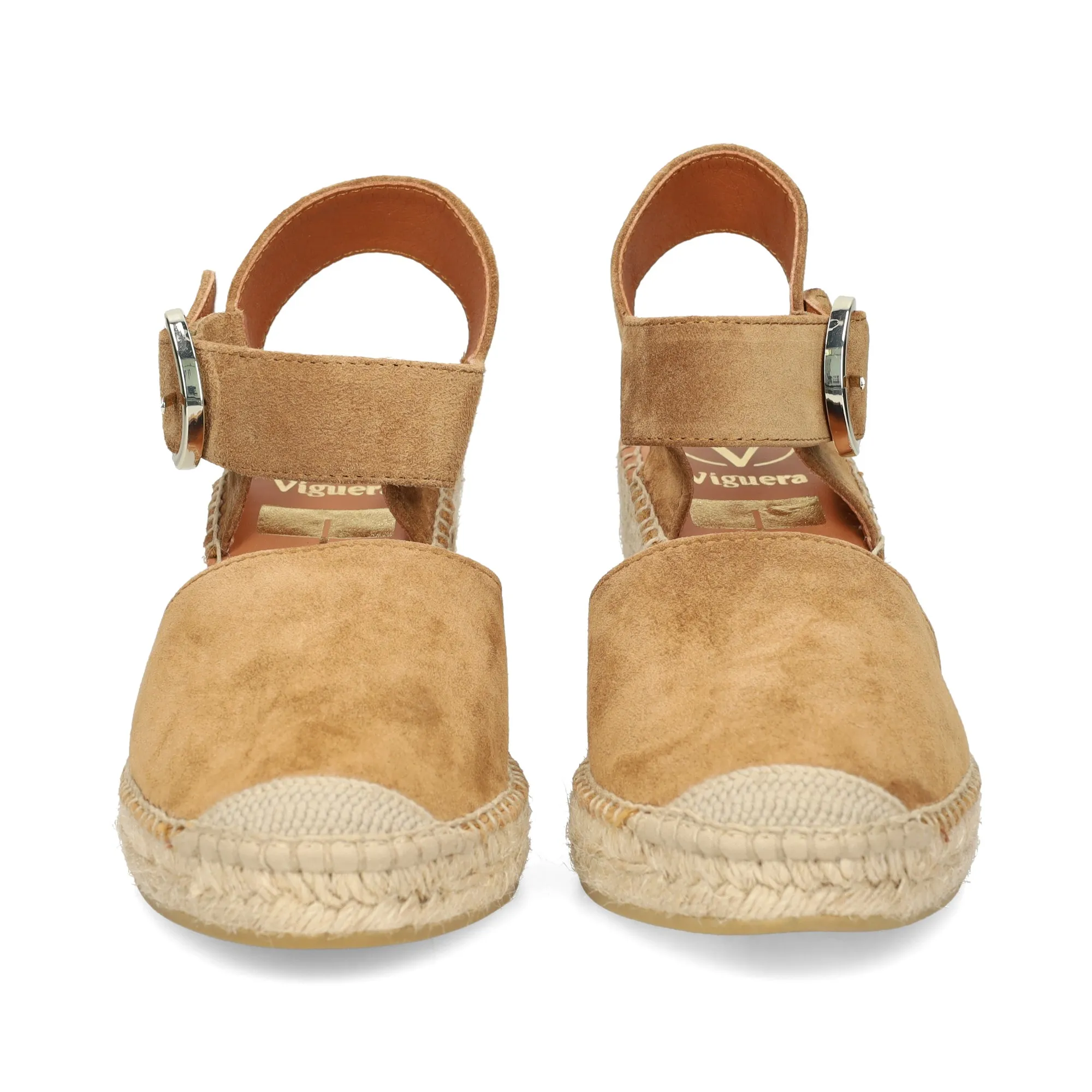 VIGUERA Zapatos cuña WHISKEY