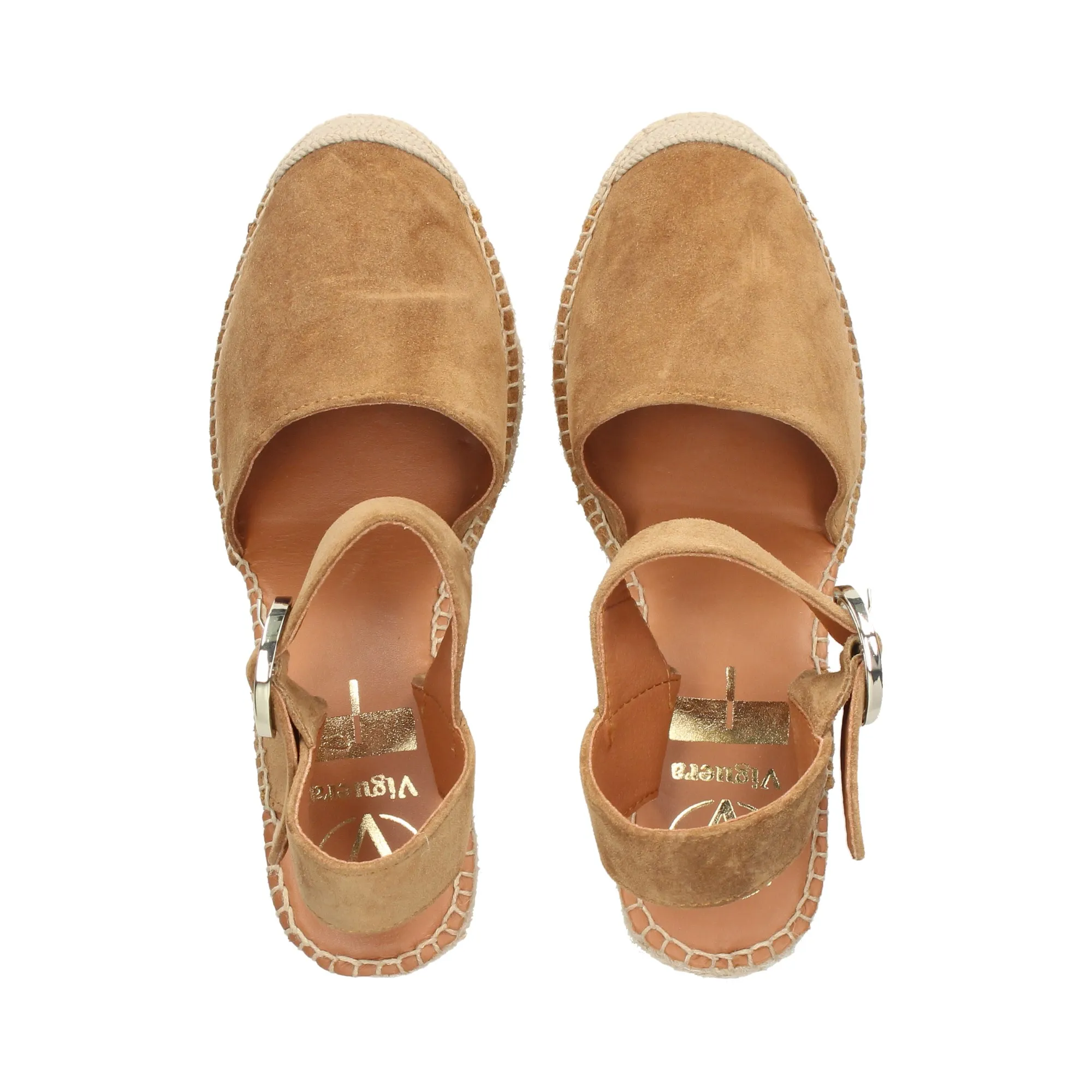 VIGUERA Zapatos cuña WHISKEY