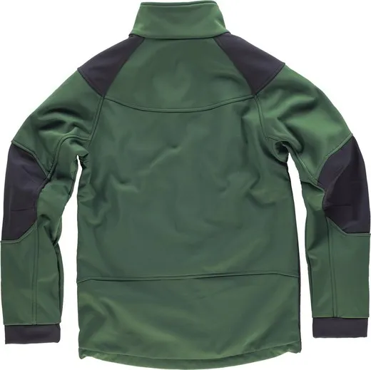 Workshell combinado con detalles reflectantes Verde Oscuro / Negro