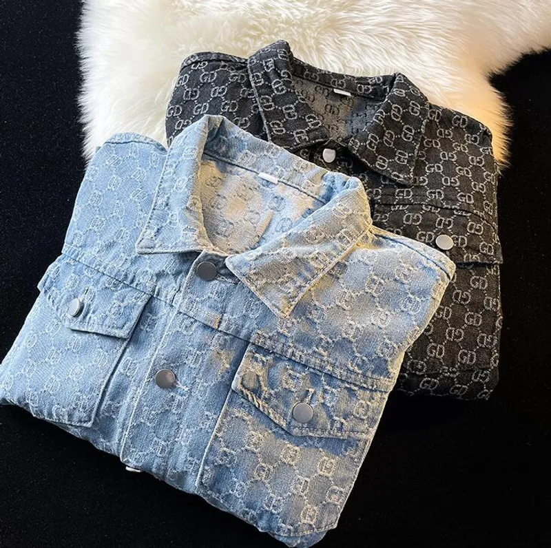 YD0009 ropa de diseñador moda casual jeans chaqueta hombres chaqueta de diseñador primavera denim abrigos para hombre