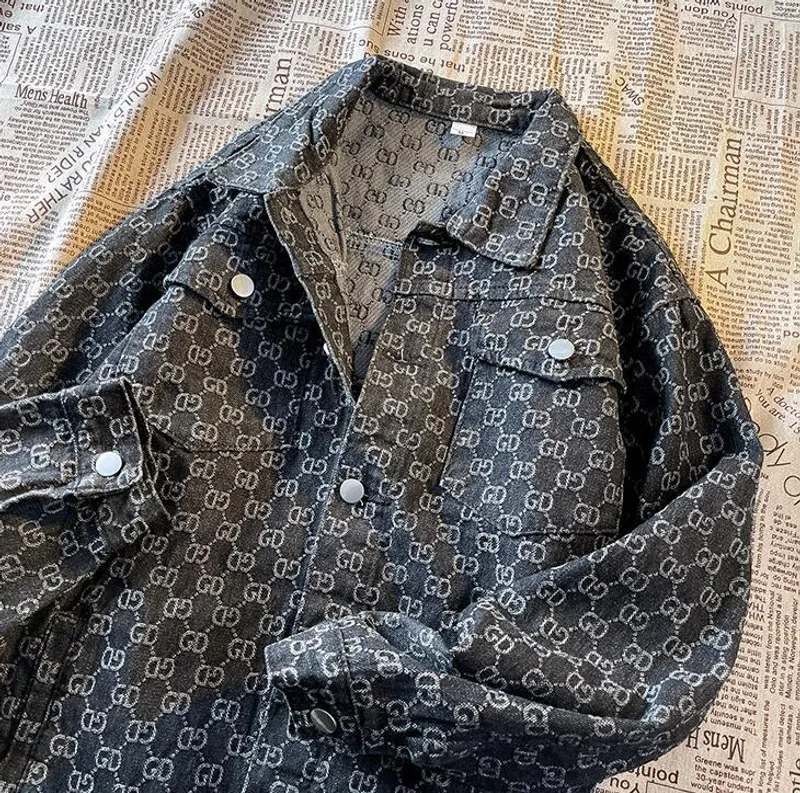 YD0009 ropa de diseñador moda casual jeans chaqueta hombres chaqueta de diseñador primavera denim abrigos para hombre