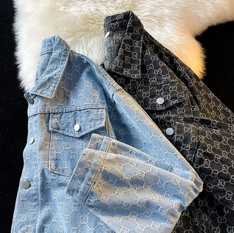 YD0009 ropa de diseñador moda casual jeans chaqueta hombres chaqueta de diseñador primavera denim abrigos para hombre