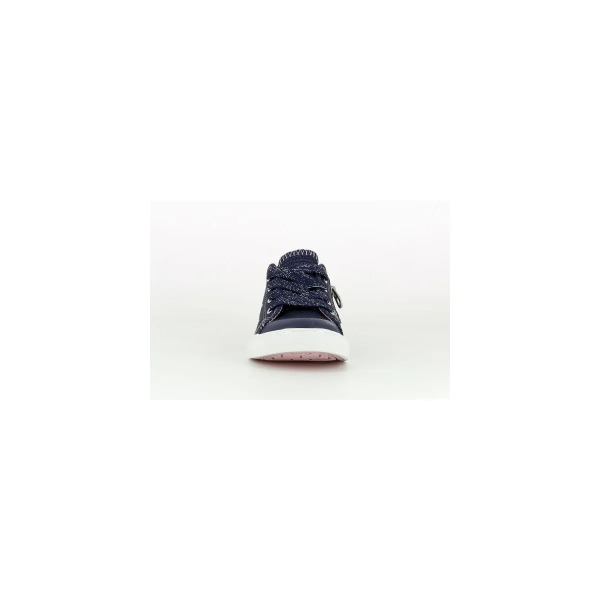 Zapatilla lona niña cremallera, marino 962821