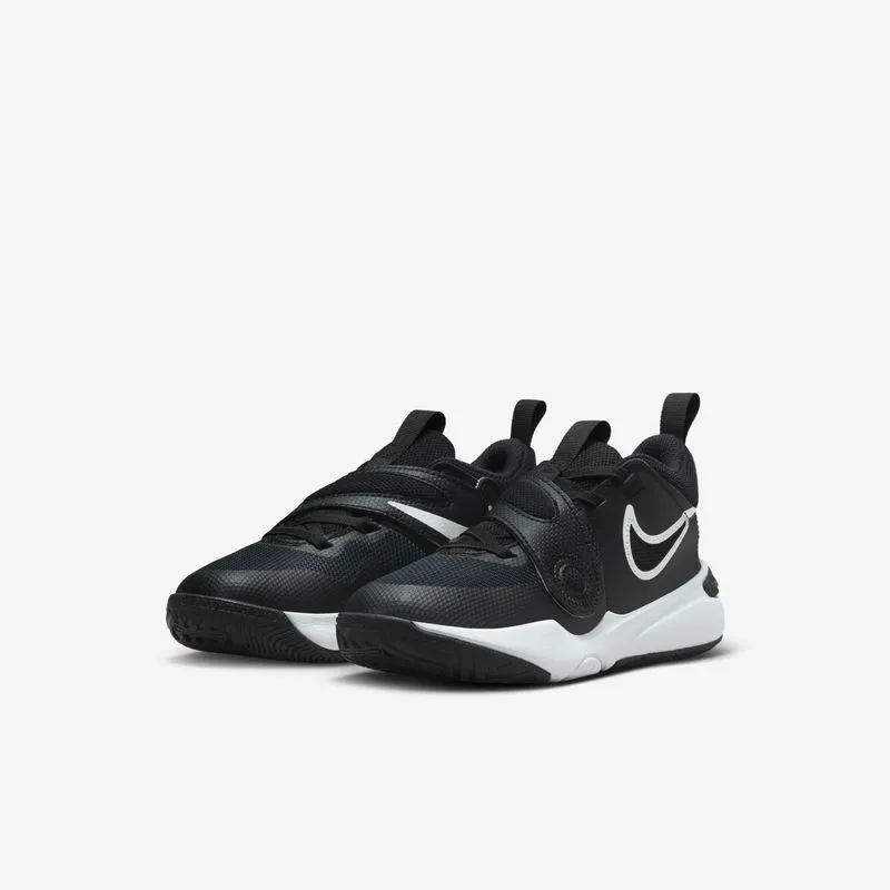 Zapatillas Básquetbol Niño Nike Team Hustle D11 Negra