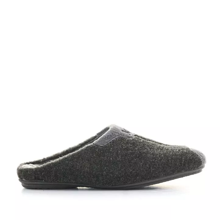 Zapatillas casa Vul·ladi negras con detalles grises