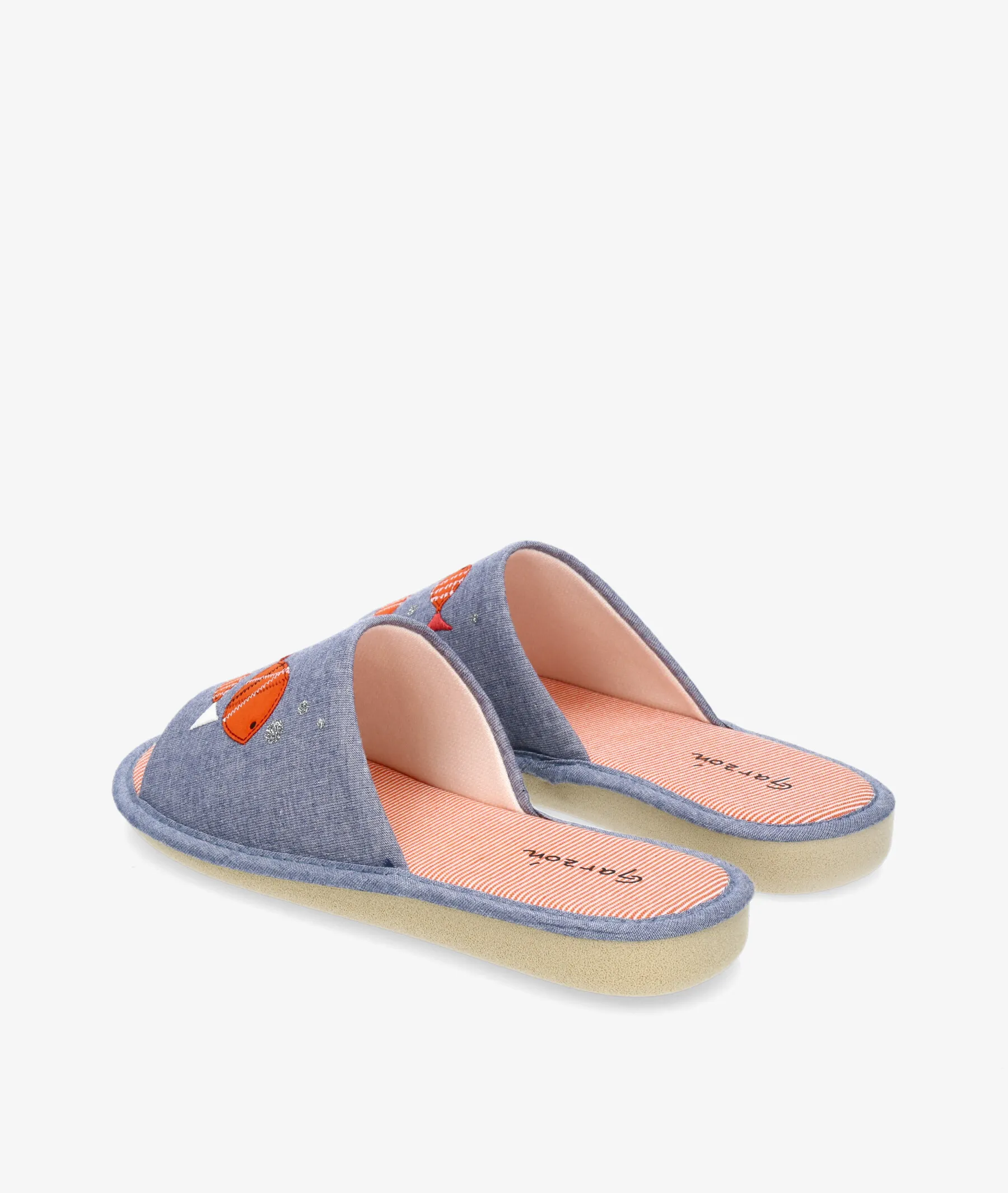 Zapatillas de casa  en color jeans para mujer
