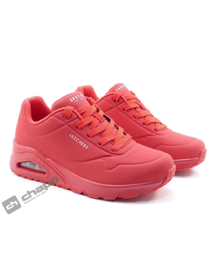 Zapatillas Deportiva Rojo Skechers 73690