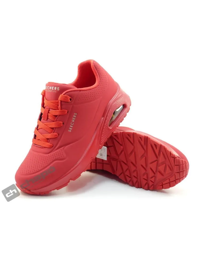 Zapatillas Deportiva Rojo Skechers 73690