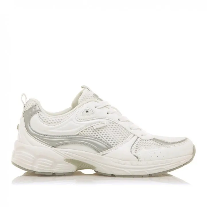 Zapatillas urban Mustang 60438 daddy blancas y plateadas