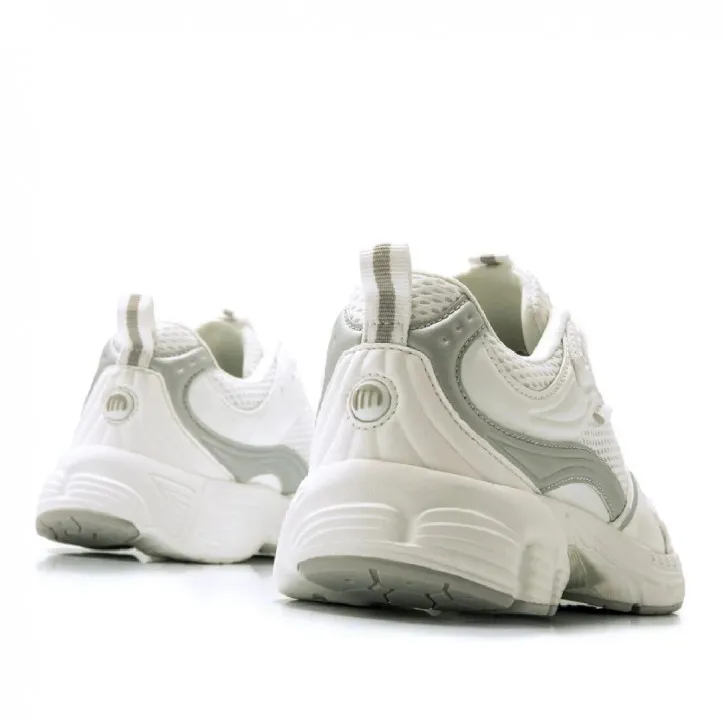 Zapatillas urban Mustang 60438 daddy blancas y plateadas