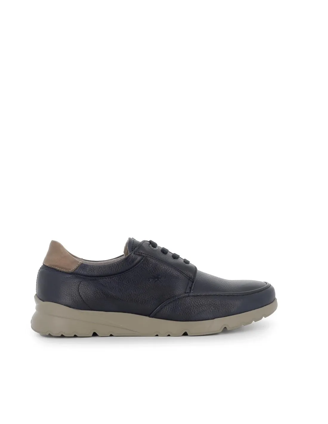 Zapato cordones de piel azul para hombre Fluchos