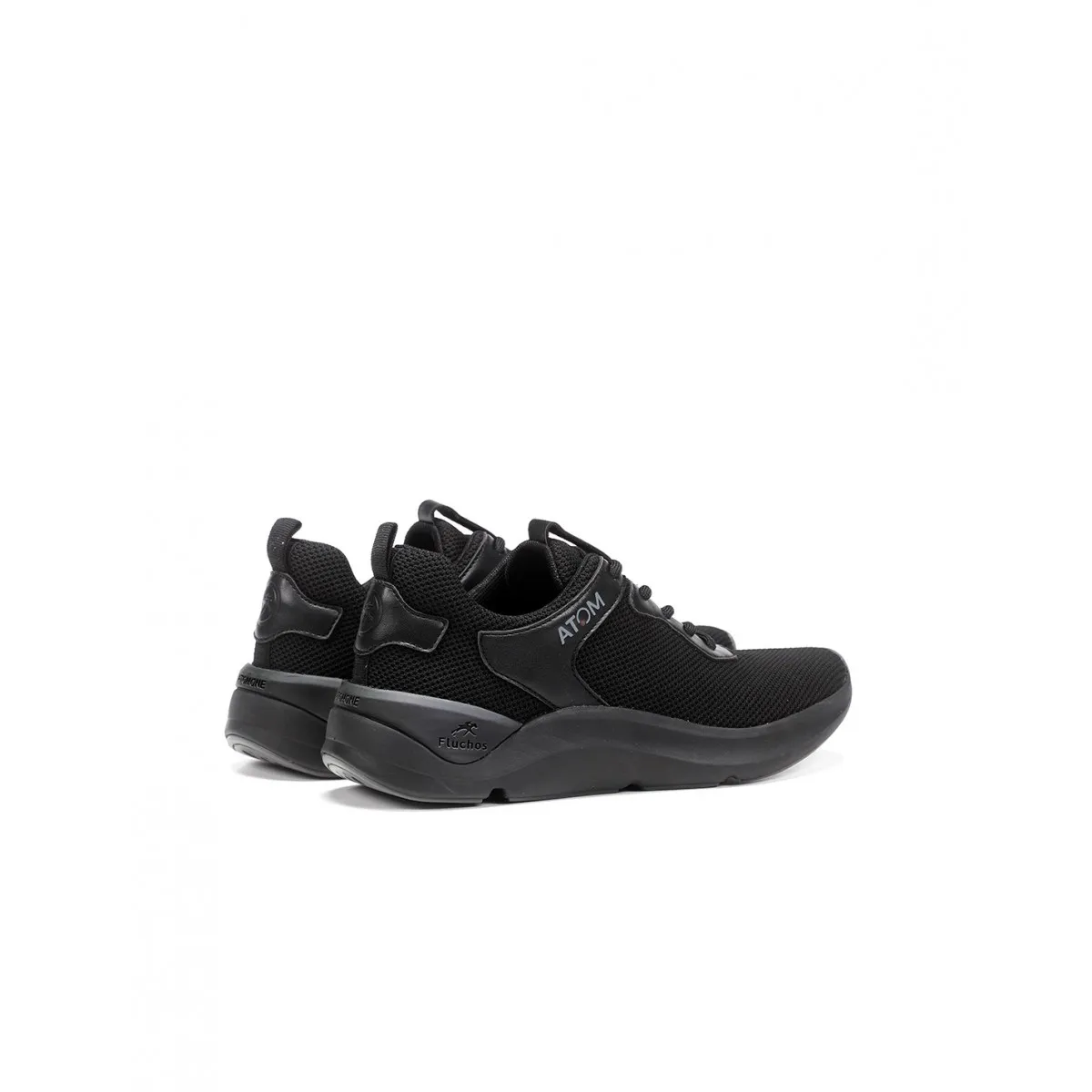 Zapato Deportivo Fluchos de Mujer Activity con cordones negro F1253