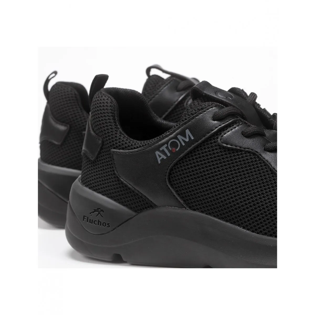 Zapato Deportivo Fluchos de Mujer Activity con cordones negro F1253