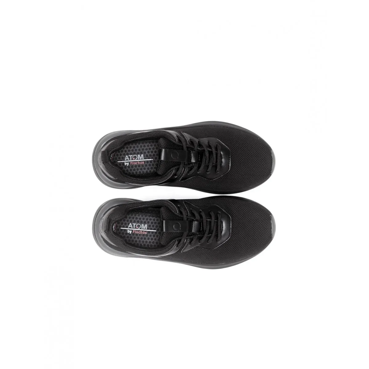 Zapato Deportivo Fluchos de Mujer Activity con cordones negro F1253