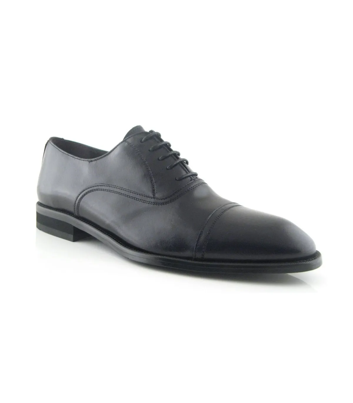 Zapato en piel negra para hombre