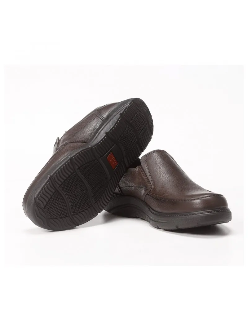 Zapato para hombre sin cordón FLUCHOS TEX DENVER F1312 Slip on marrón