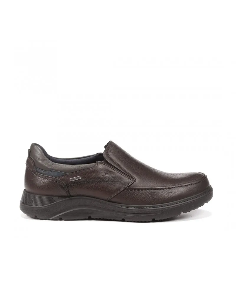 Zapato para hombre sin cordón FLUCHOS TEX DENVER F1312 Slip on marrón