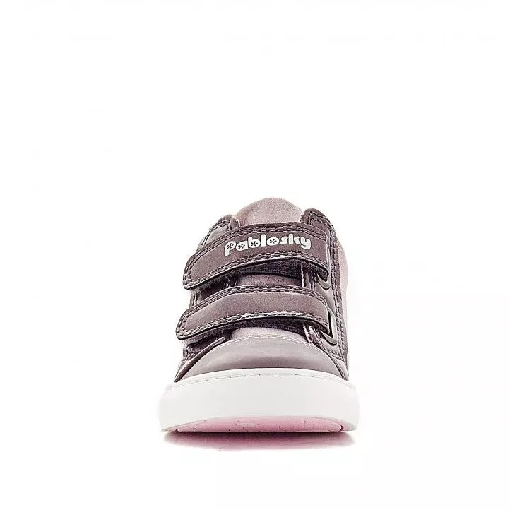 Zapatos abotinados Pablosky rosas con brillantes en lateral