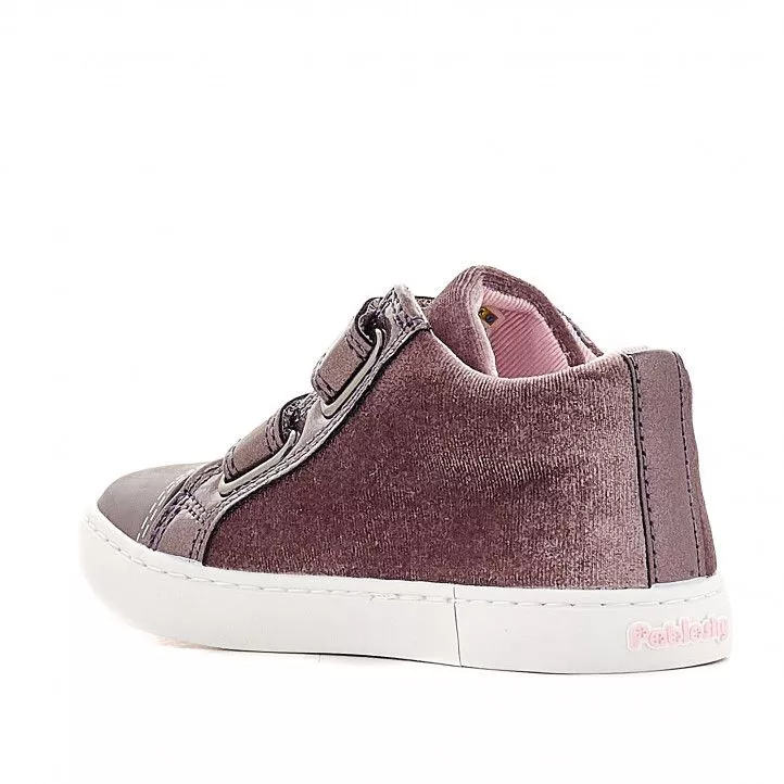 Zapatos abotinados Pablosky rosas con brillantes en lateral