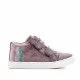 Zapatos abotinados Pablosky rosas con brillantes en lateral