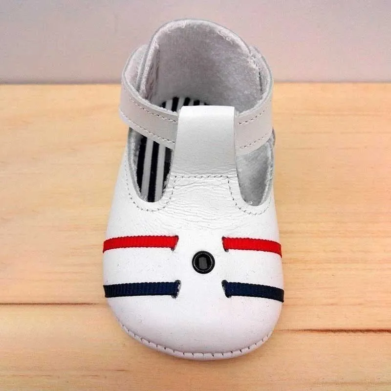 Zapatos Bebé Cuquito de Piel Blancos