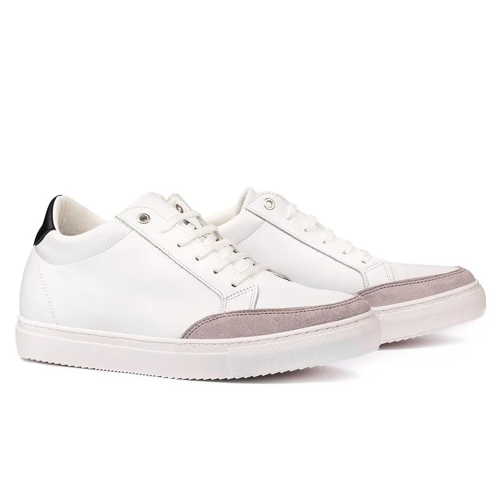 Zapatos Con Alzas Para Hombre Fontana Blanco Masaltos