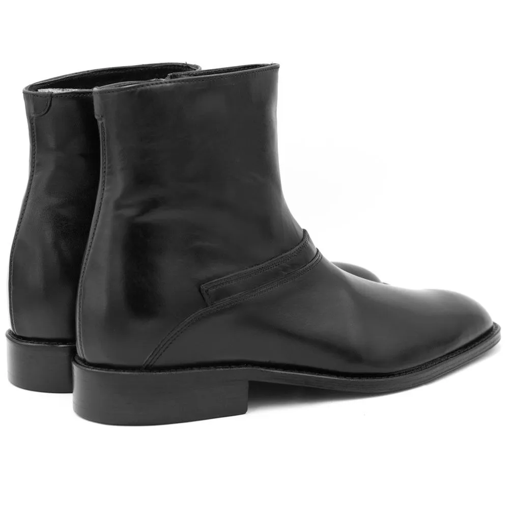 Zapatos Con Alzas Para Hombre Spoleto Negro Masaltos