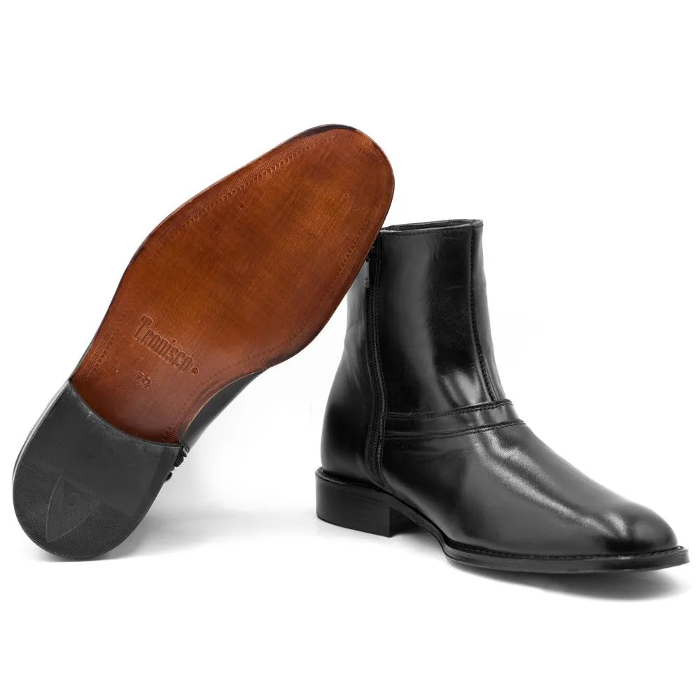 Zapatos Con Alzas Para Hombre Spoleto Negro Masaltos