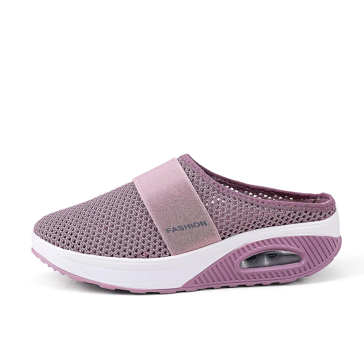 ZAPATOS DE MUJER DE GRAN TAMAñO ZAPATOS SEMICONFIABLES COJíN DE AIRE FONDO DE EQUILIBRIO ZAPATILLAS CONVENIENTES