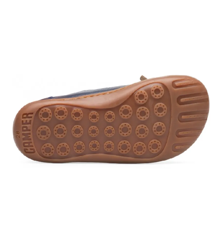 Zapatos de piel Peu Cami marino