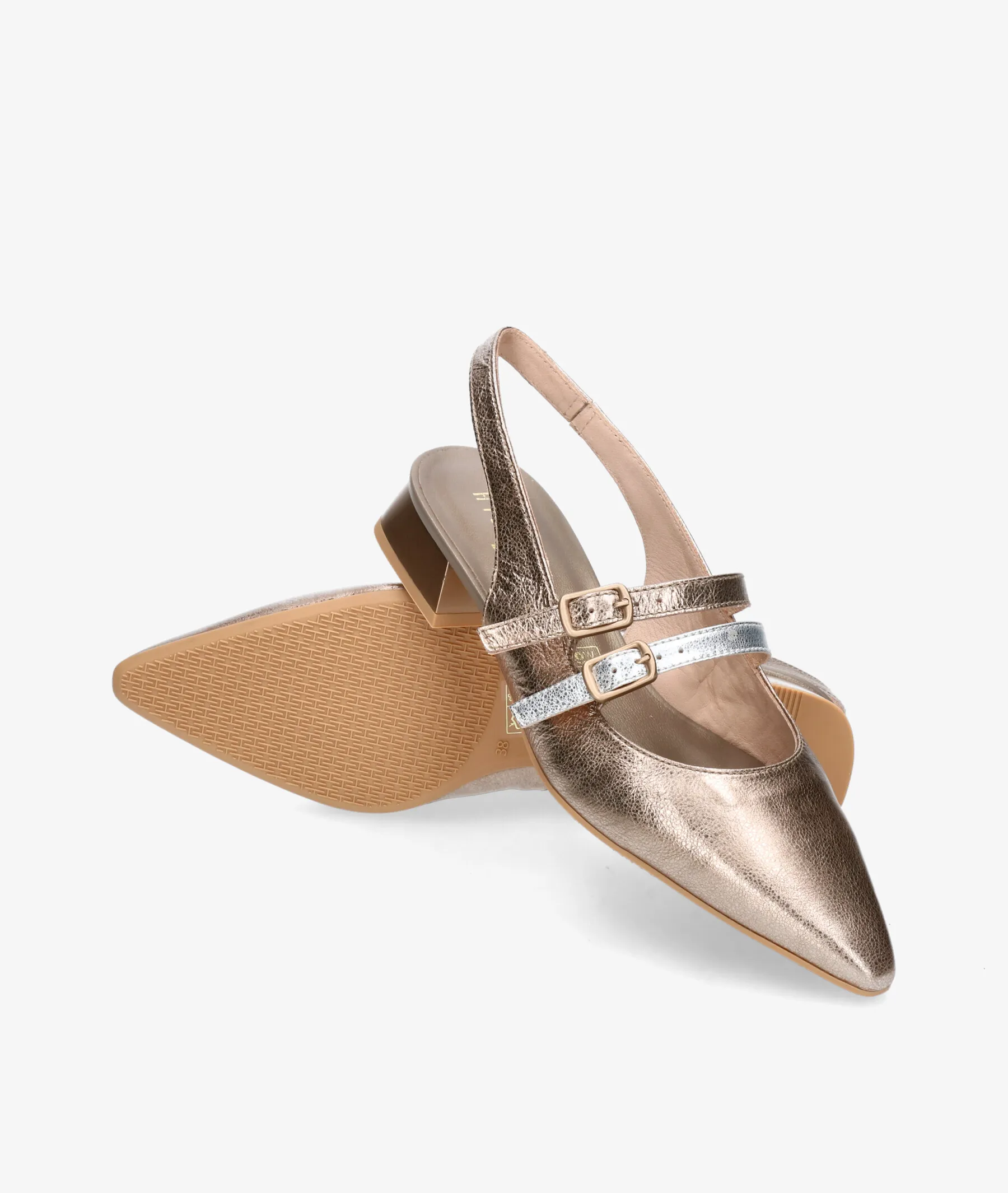 Zapatos de vestir Hispanitas CHV243462 en taupe metalizado