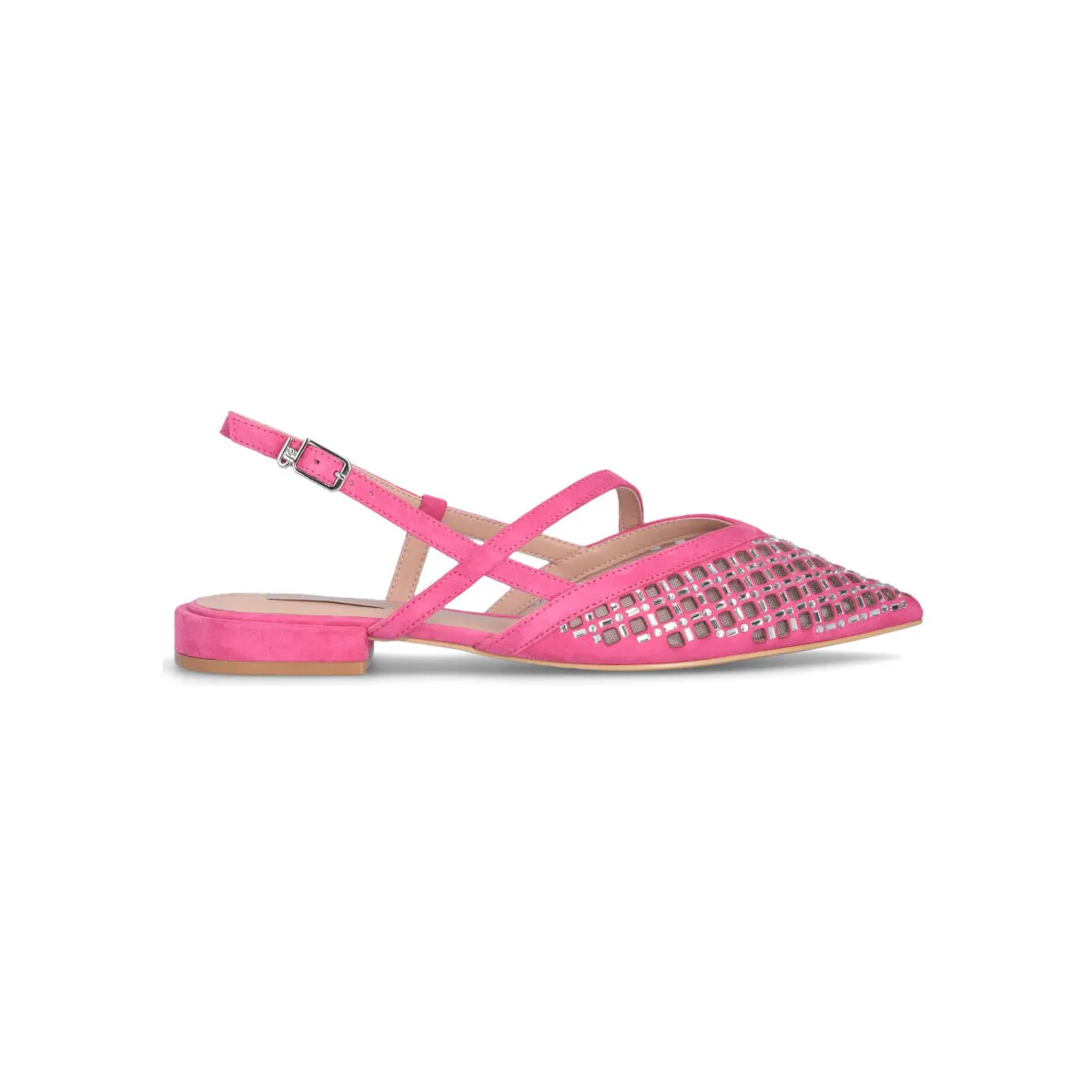 Zapatos destalonados con strass