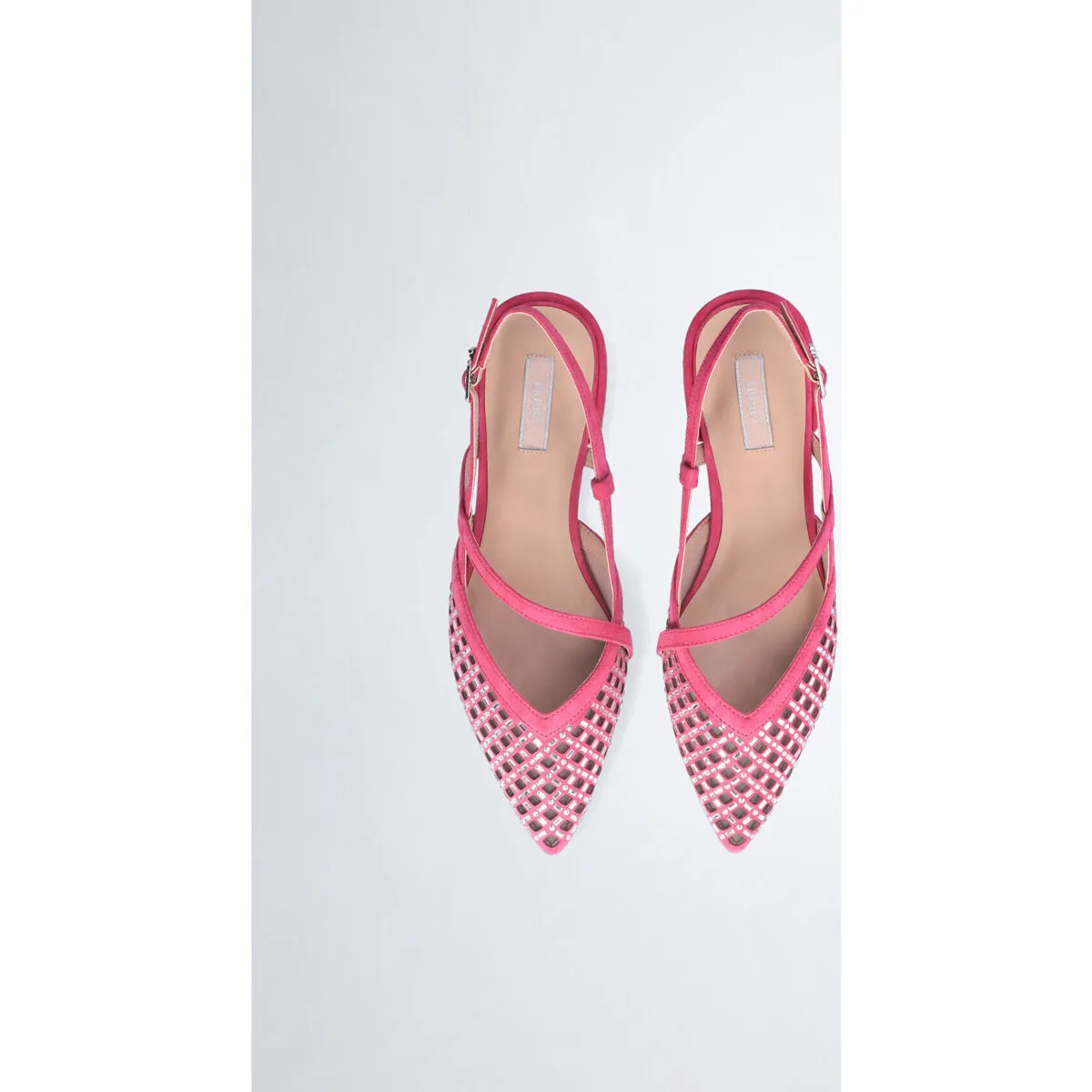 Zapatos destalonados con strass