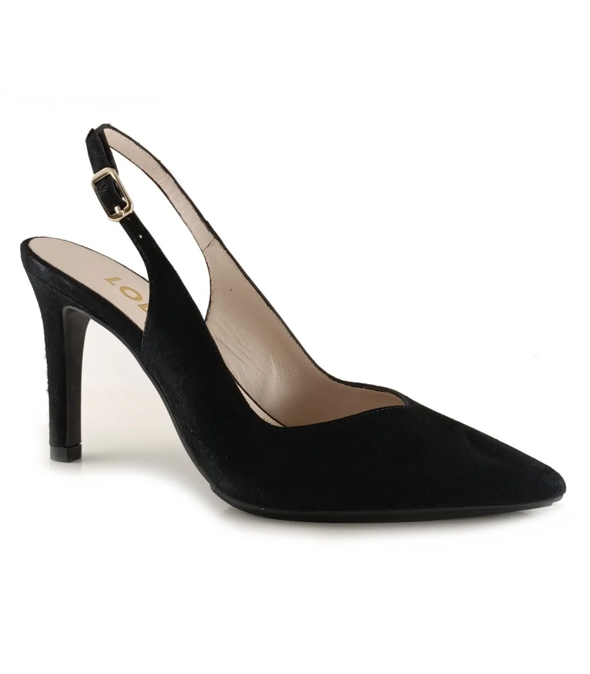 Zapatos para vestir en ante negro