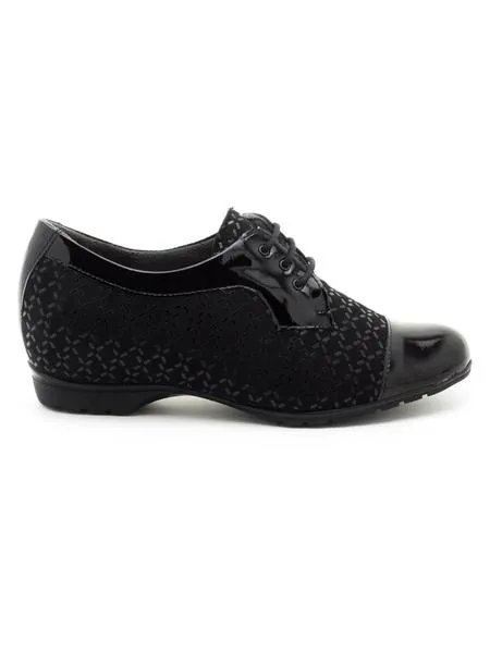 zapatos pitillos 3951 negros cuña oculta para mujer