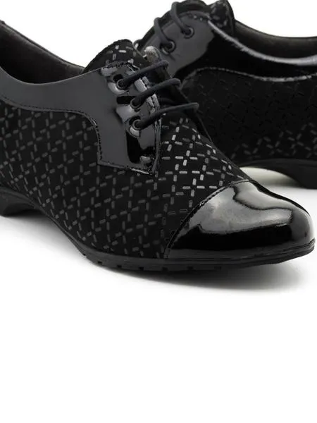 zapatos pitillos 3951 negros cuña oculta para mujer