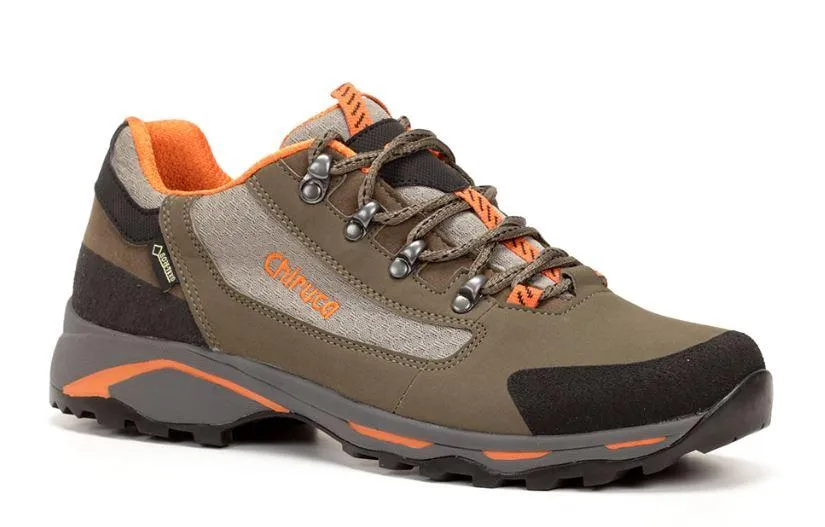 Zapatos Senderismo Chiruca Santiago 08 GTX Verde/Naranja