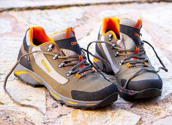 Zapatos Senderismo Chiruca Santiago 08 GTX Verde/Naranja