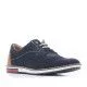 Zapatos sport Lobo de piel azules con detalles en marró y rojo